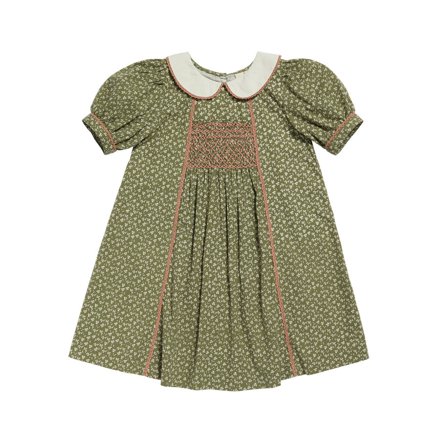 Little Cotton Clothes Hawthorn Floral Ruby Dress