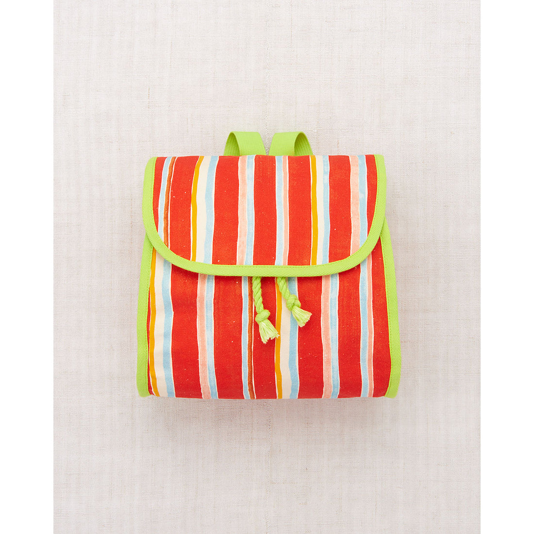 Misha and Puff Persimmon Watercolor Stripe Rucksack