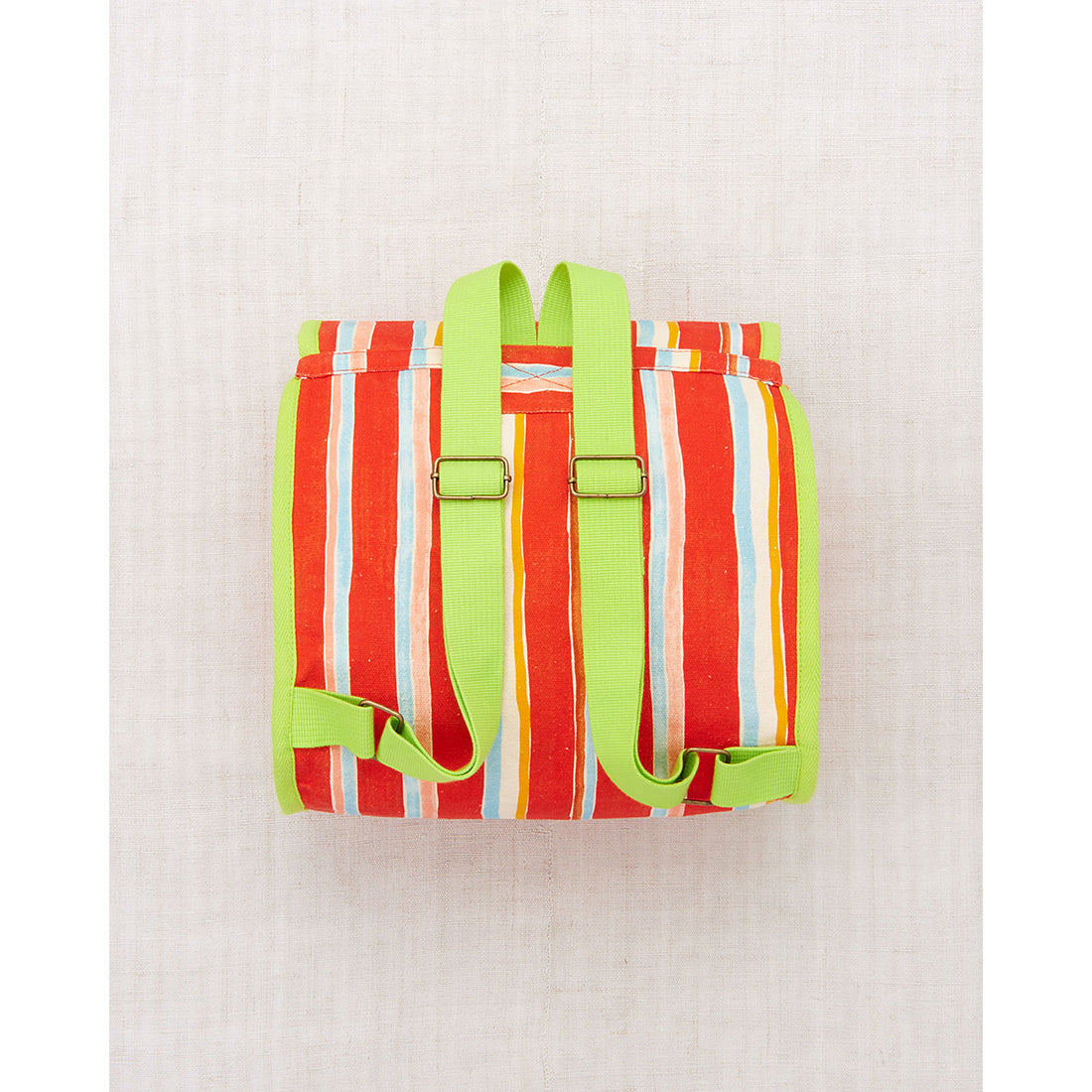 Misha and Puff Persimmon Watercolor Stripe Rucksack