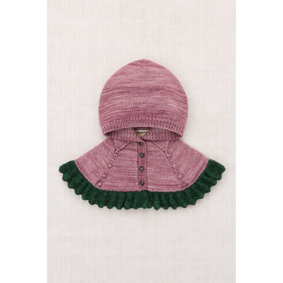 Misha and Puff Antique Rose Ruffle Capelet