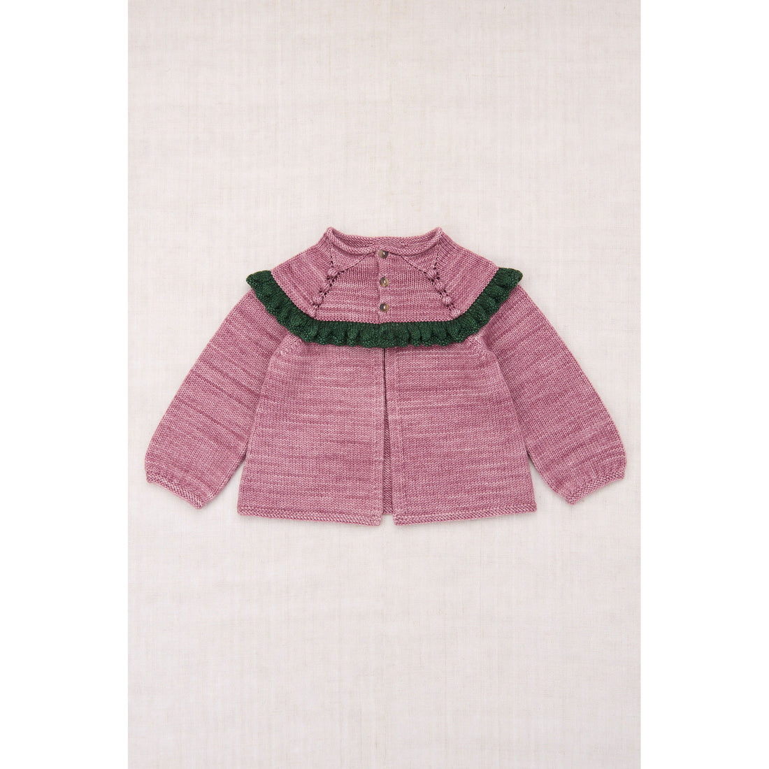 Misha and Puff Antique Rose Ruffle Cardigan