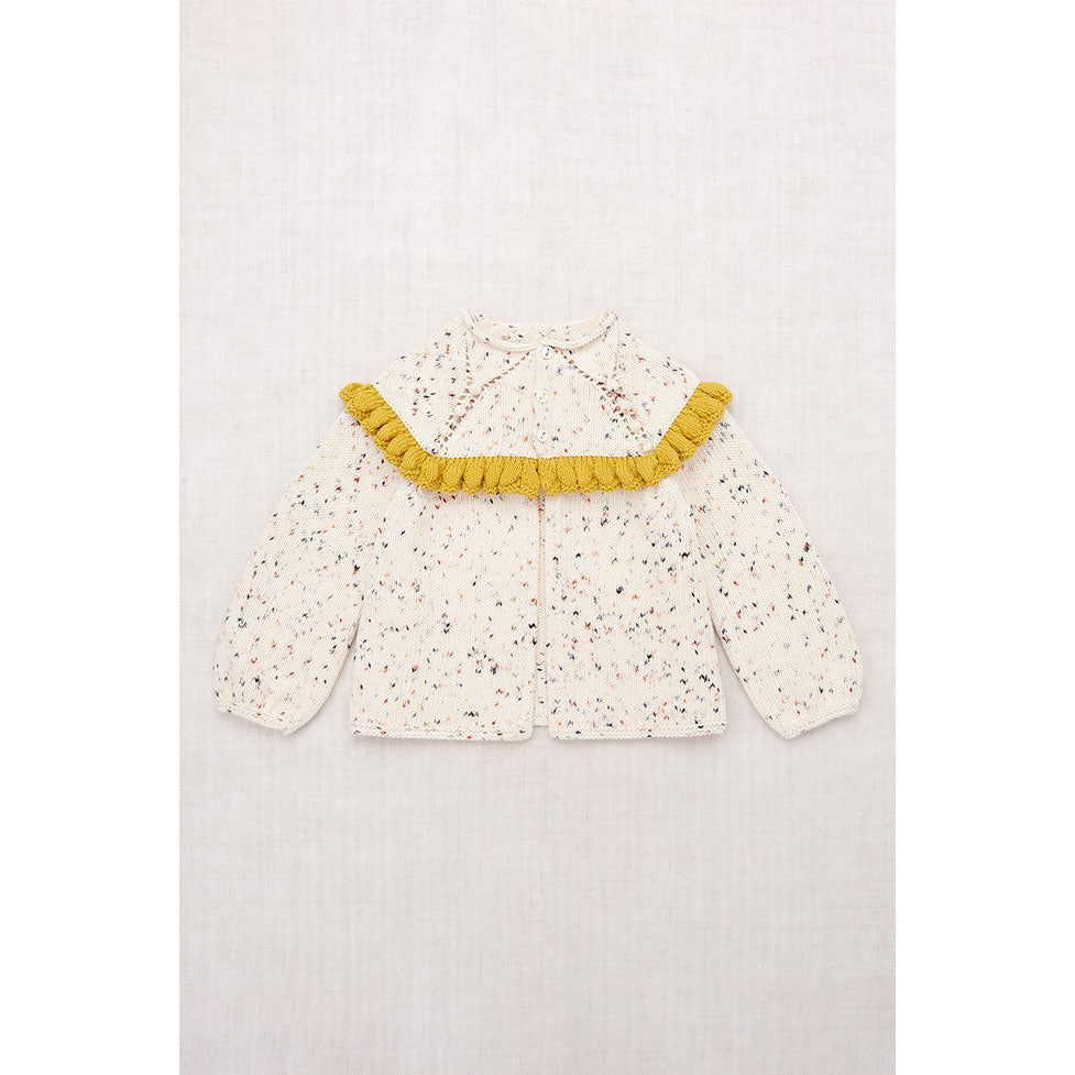 Misha and Puff Picnic Confetti Ruffle Cardigan