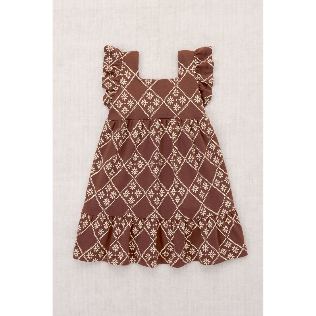 Misha and Puff Cola Flora Tierra Ruffle Sleeve Dress