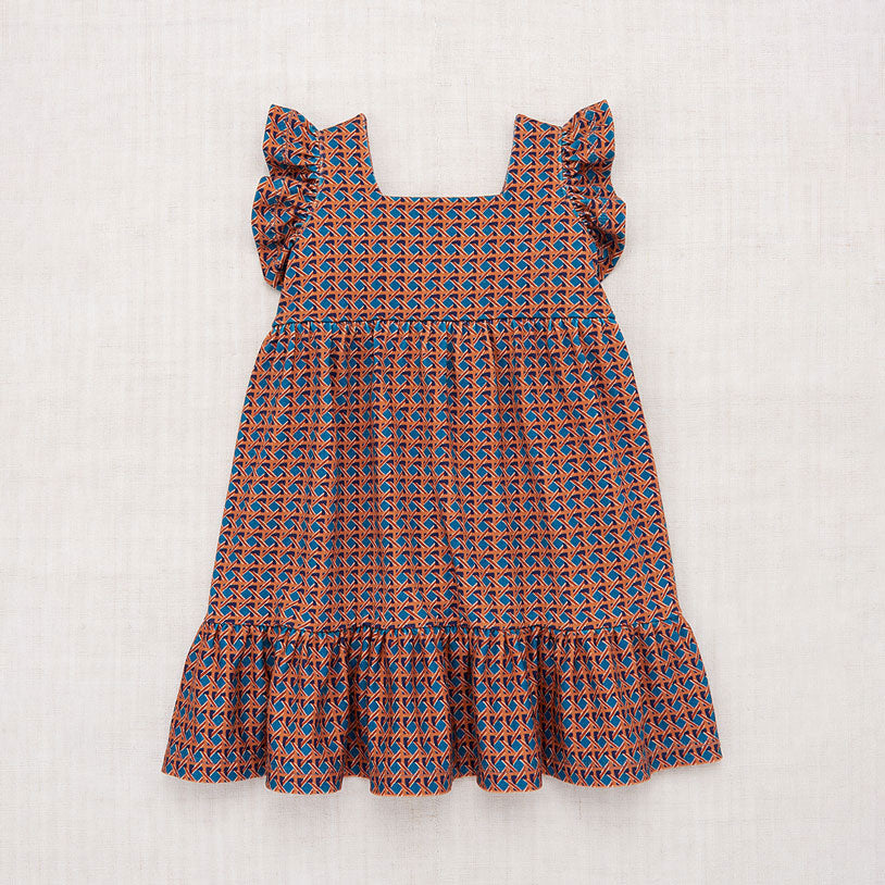 Misha and Puff Ruffle Sleeve Dress - Atlantic Lattice