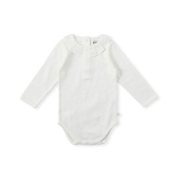 Bene Bene Ivory Ruffle Collar Bodysuit