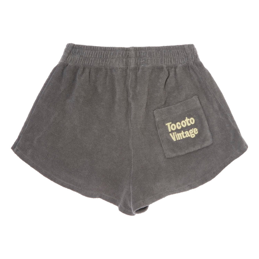 Tocoto Vintage Dark Grey Terry Shorts