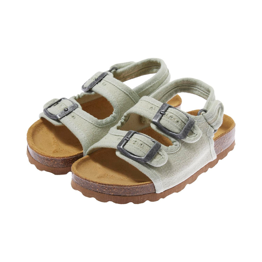 Tocoto Vintage Green Bio Canvas Sandals