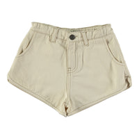 Tocoto Vintage Off White Twill Shorts