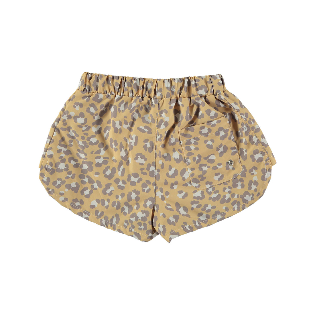 Tocoto Vintage Yellow Animal Print Swim Shorts