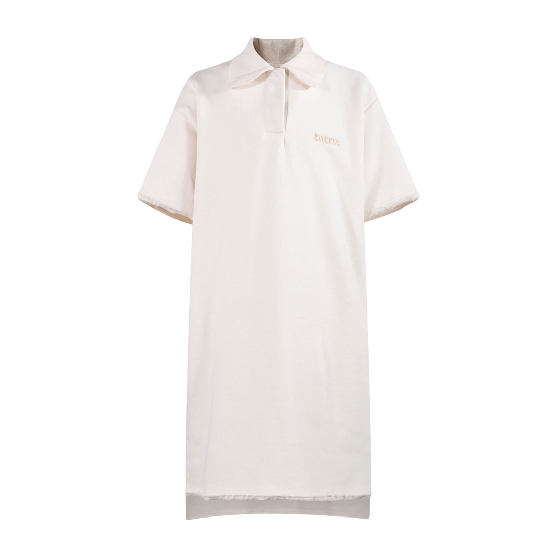 tntrm Off White Sweat T-Shirt Dress