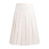 tntrm White Rewoven Pleated Skirt