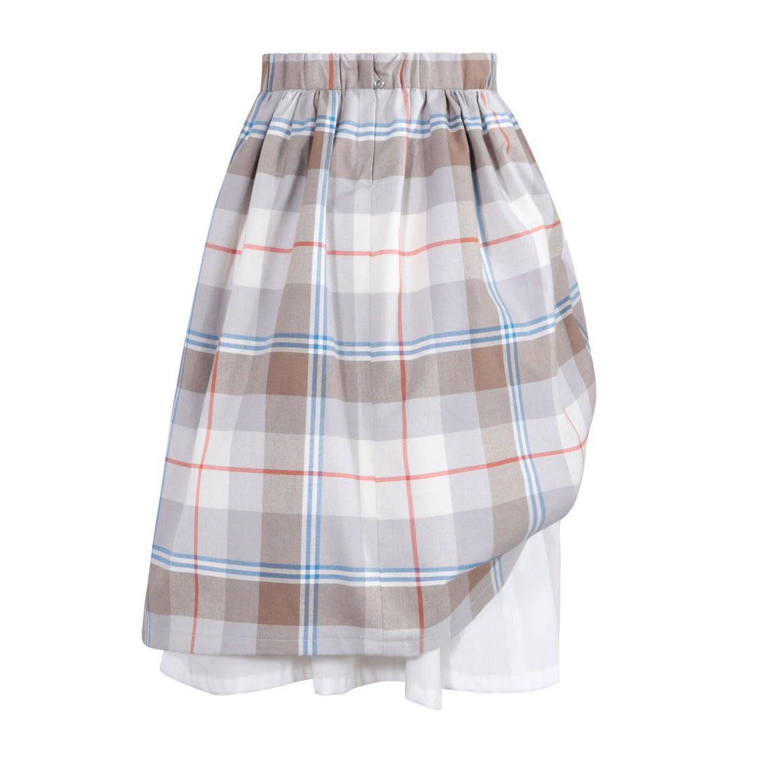 tntrm Morgado Check Draped Skirt
