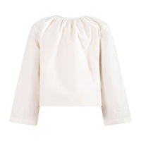 tntrm White With Floral Blouse
