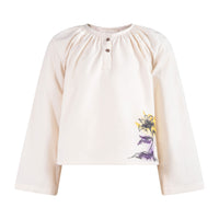 tntrm White With Floral Blouse