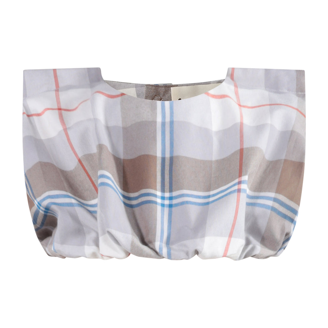 tntrm Morgado Check Tiny Cropped Top