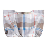 tntrm Morgado Check Tiny Cropped Top