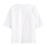 tntrm White Seersucker Woven T-Shirt