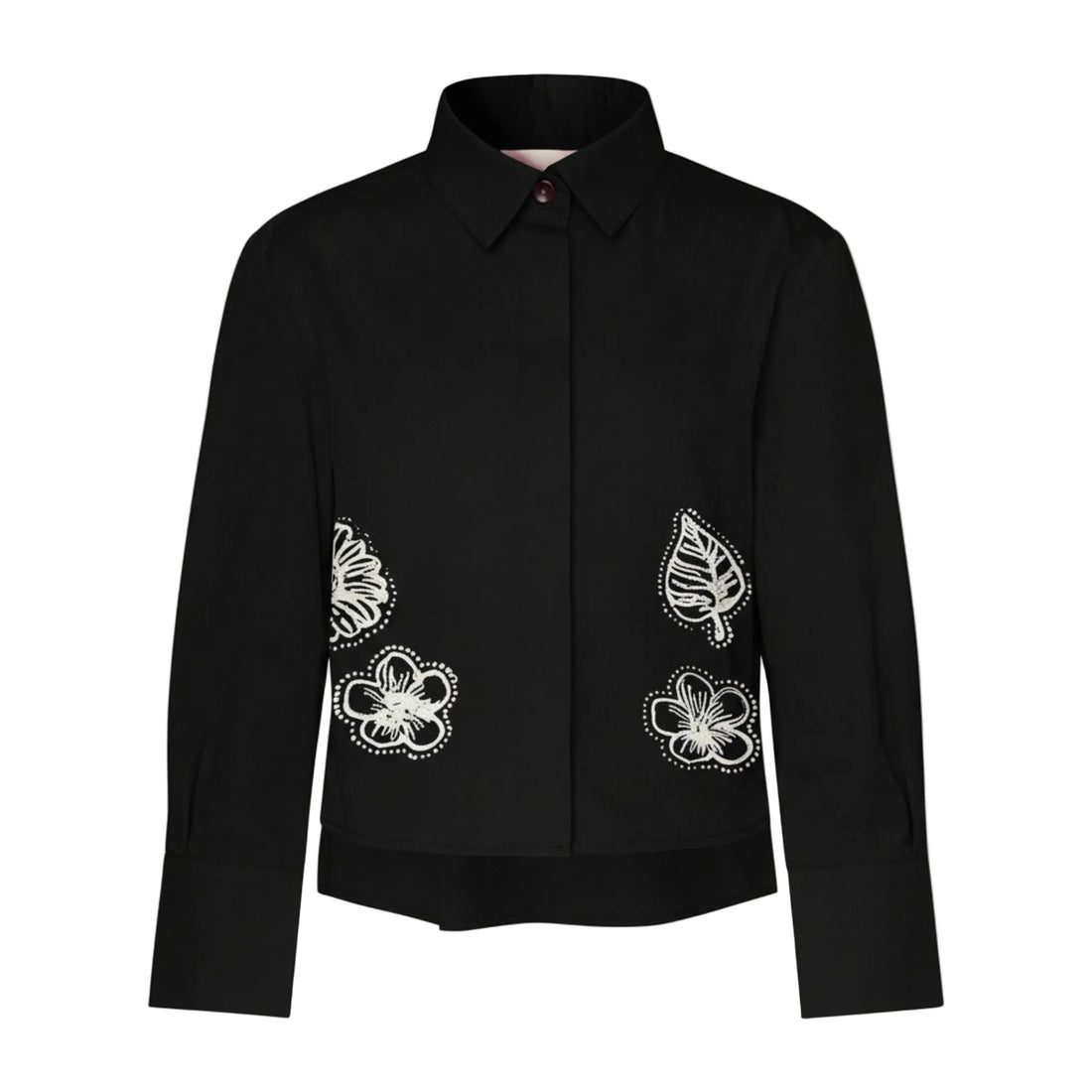 TNTRM Black Poplin Puff Shirt