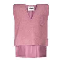 TNTRM Bordeaux Melange Fleece Vest