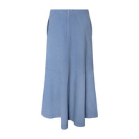 TNTRM Celestian Blue Embroidered Maxi Skirt