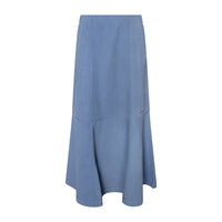 TNTRM Celestian Blue Embroidered Maxi Skirt
