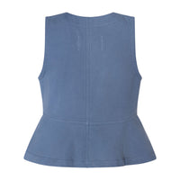 TNTRM Celestian Blue Embroidered Vest