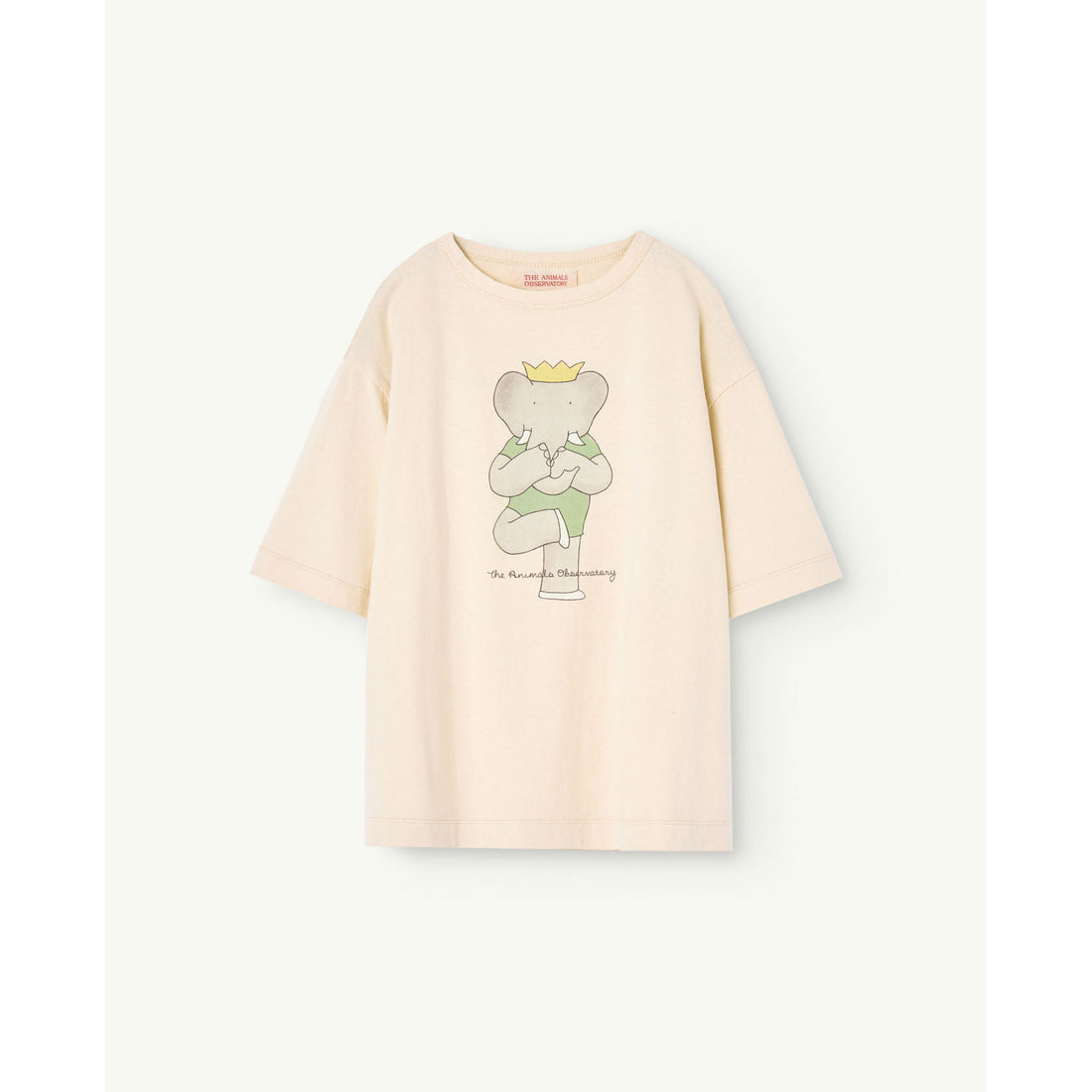 The Animals Observatory Babar X TAO Off White Rooster Oversize Dancing Elephant T-Shirt