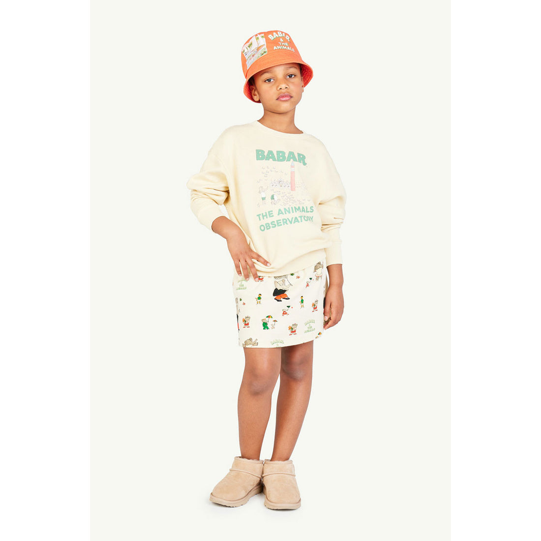 The Animals Observatory Babar X TAO Off White Bear Sweatshirt