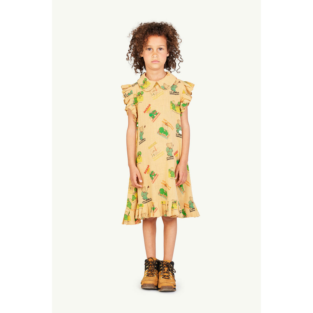 The Animals Observatory Babar X TAO Beige Giraffe Dress
