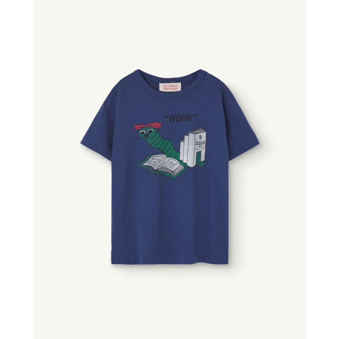 The Animals Observatory Blue Worm Rooster T-Shirt