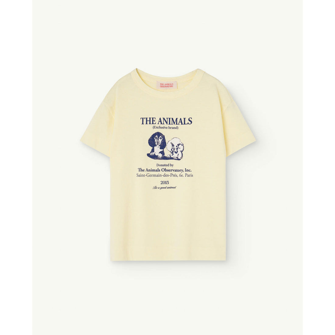 The Animals Observatory Soft Yellow Rooster T-Shirt