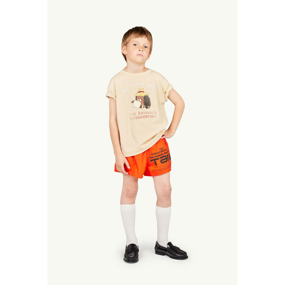 The Animals Observatory Beige Billy Rooster T-Shirt