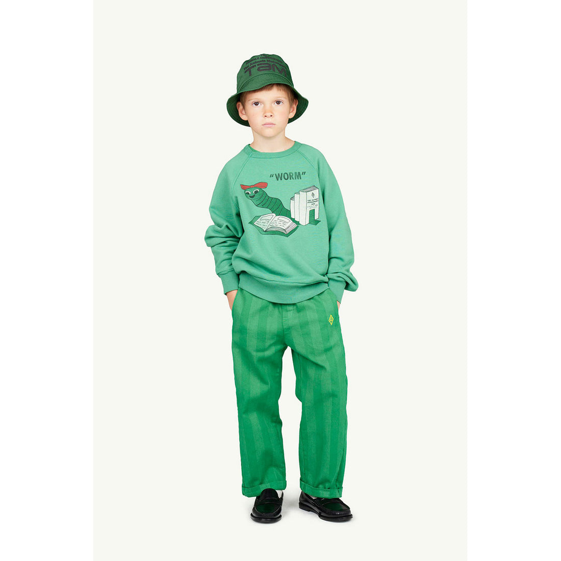 The Animals Observatory Green Worm Shark Sweatshirt