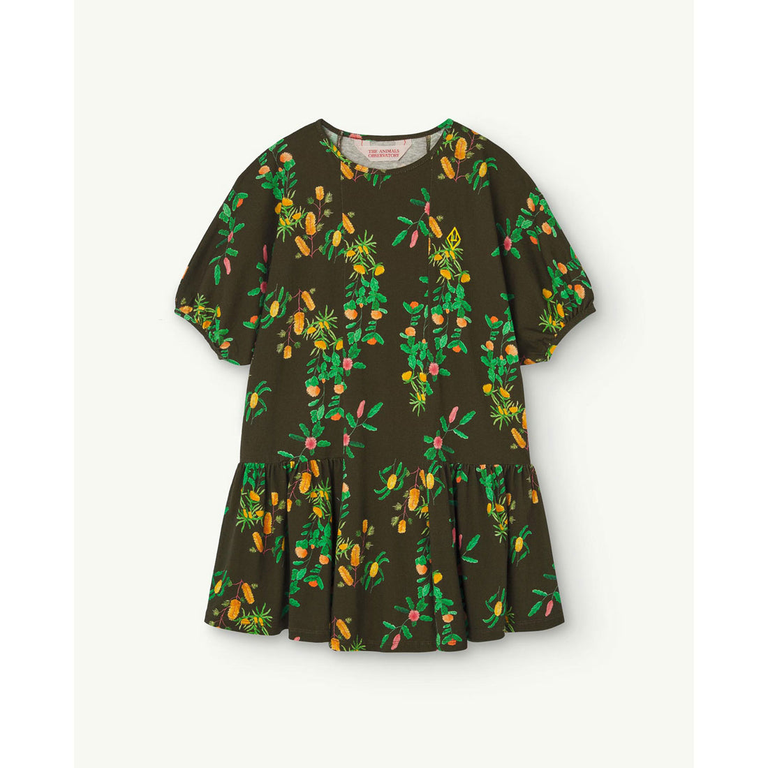 The Animals Observatory Deep Green Floral Walrus Dress