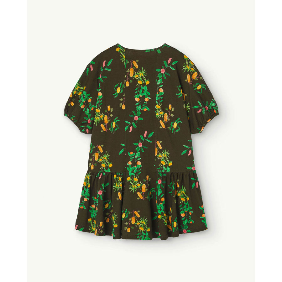 The Animals Observatory Deep Green Floral Walrus Dress