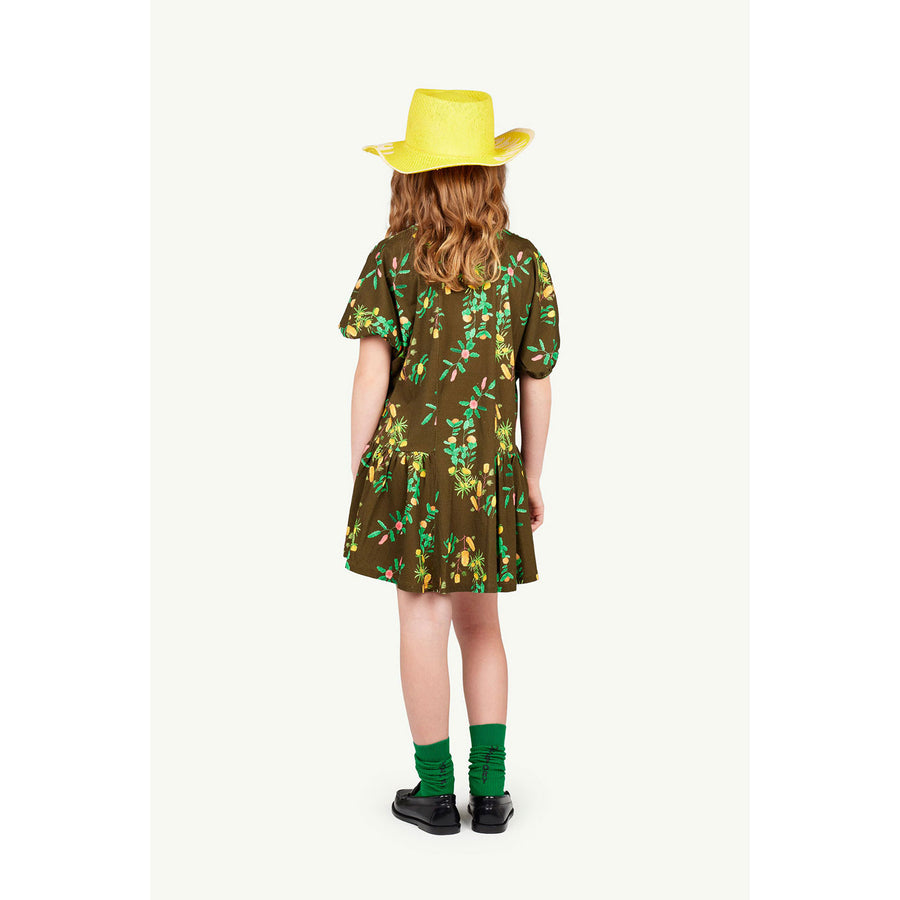 The Animals Observatory Deep Green Floral Walrus Dress