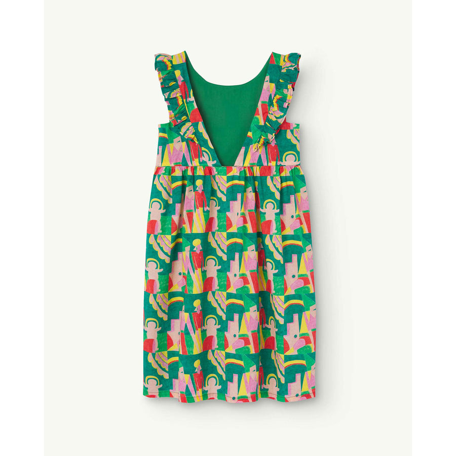 The Animals Observatory Green Family Otter Dress