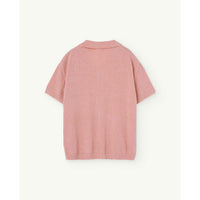 The Animals Observatory Soft Pink Whale Collar Sweater