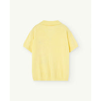 The Animals Observatory Soft Yellow Whale Collar Sweater