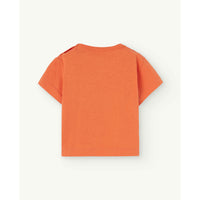 The Animals Observatory Orange Bear Rooster Baby T-Shirt