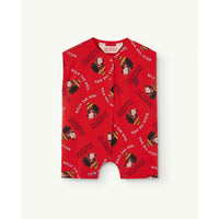 The Animals Observatory Red Billy Goose Baby Jumpsuit