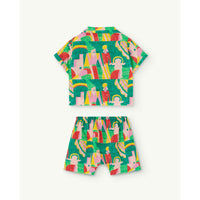 The Animals Observatory Green Family Magpie Baby Set