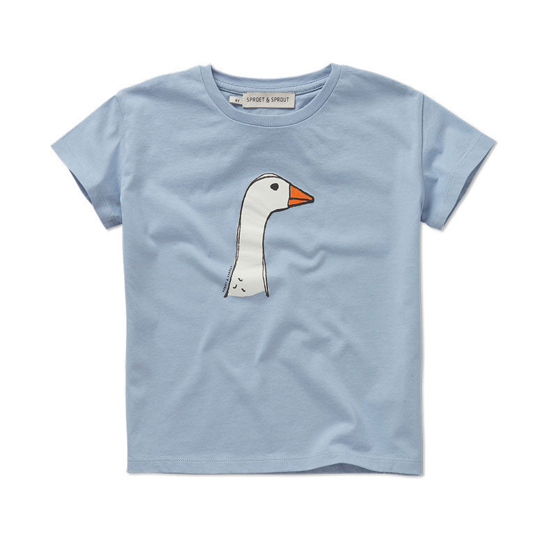 Sproet and Sprout Misty Blue Goose Tee