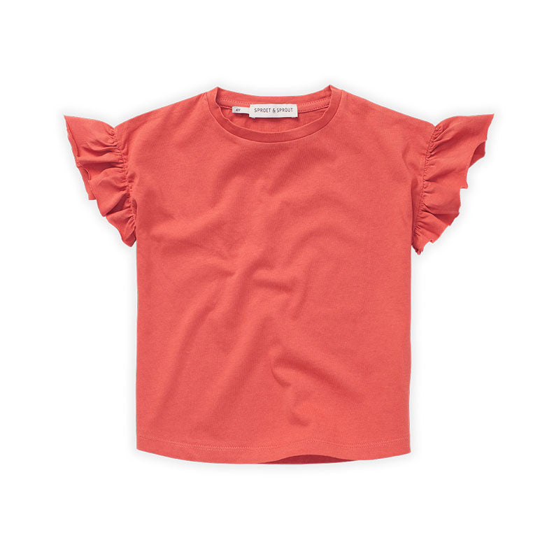 Sproet and Sprout Rose Petal Ruffle Sleeve Tee