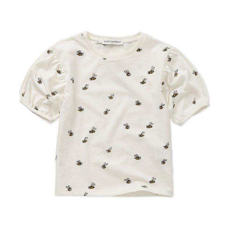 Sproet and Sprout Off White Beez Print Tee