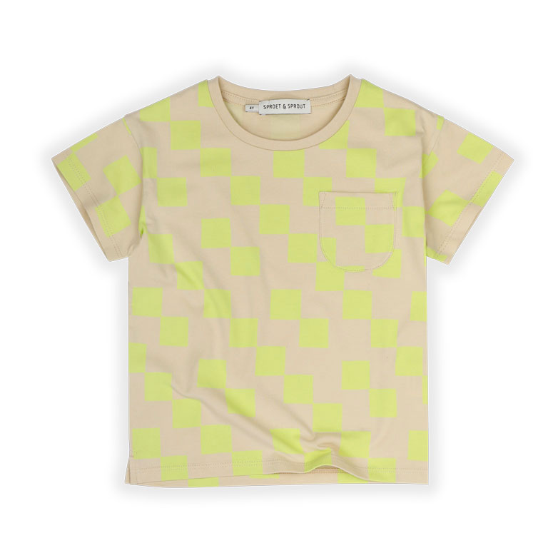 Sproet and Sprout Sesame Blocks Pocket Tee