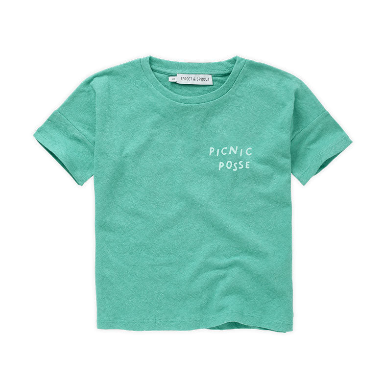 Sproet and Sprout Botanical Green Linen Tee