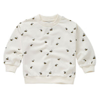 Sproet and Sprout Off White Beez Print Sweatshirt