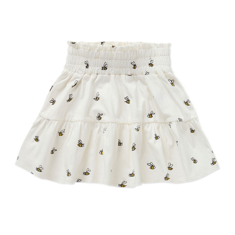 Sproet and Sprout Off White Beez Print Smock Skirt