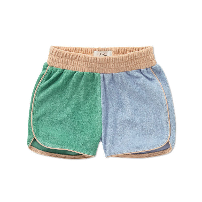 Sproet and Sprout Misty Blue Colourblock Shorts
